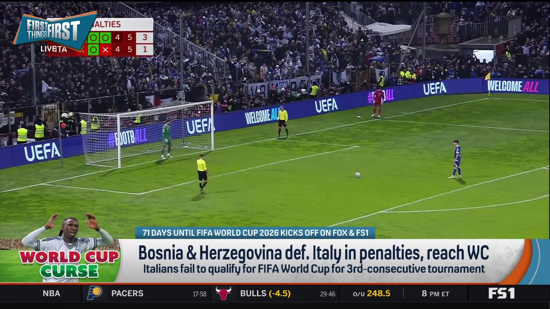 Bosnia & Herzegovina defeat Italy in penalties, extending Italy's World Cup curse