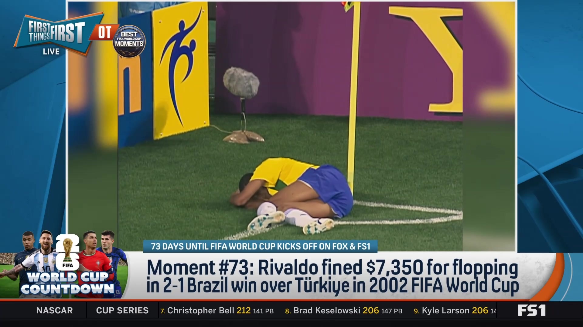 Rivaldo fined $7,350 for flopping in 2002 World Cup