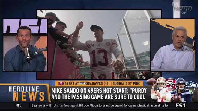Will Brock Purdy and the 49ers' passing game cool down?