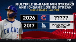 Cubs' baffling season continues with 10-game losing streak and big win