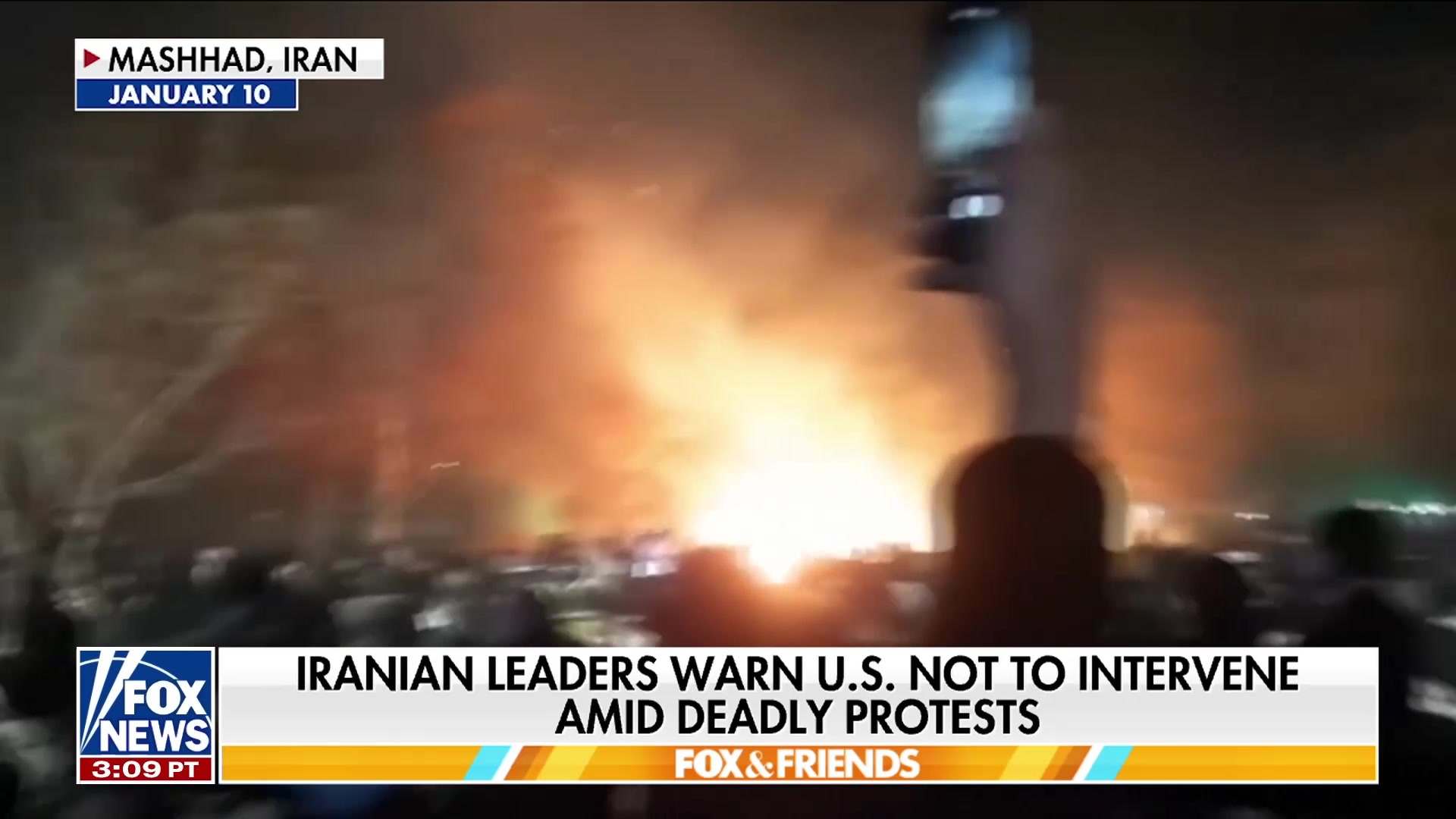 Iranian Leaders Warn US Not to Intervene Amid Deadly Protests