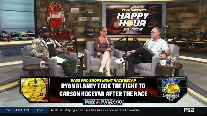 Kevin Harvick breaks down Ryan Blaney and Carson Hocevar's Bristol fight