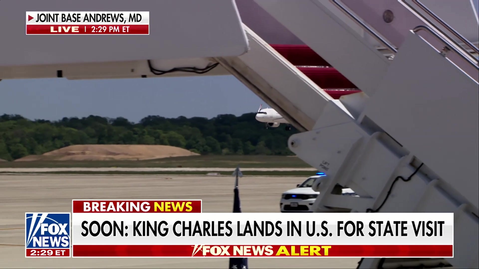 King Charles III Lands in US for First State Visit