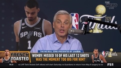 Colin Cowherd questions Victor Wembanyama's late-game shot selection