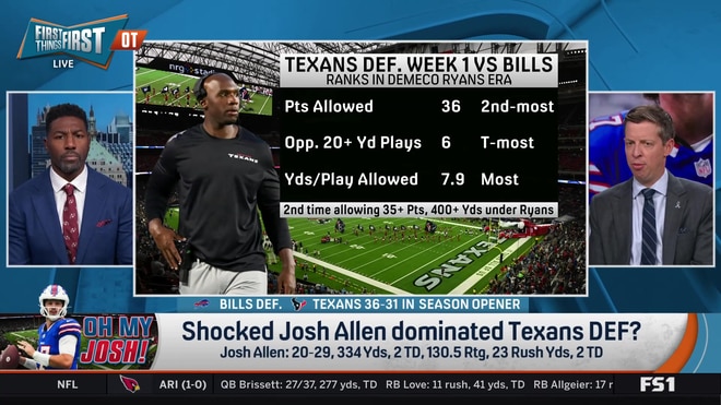 Greg Jennings shocked Josh Allen dominated the Texans defense