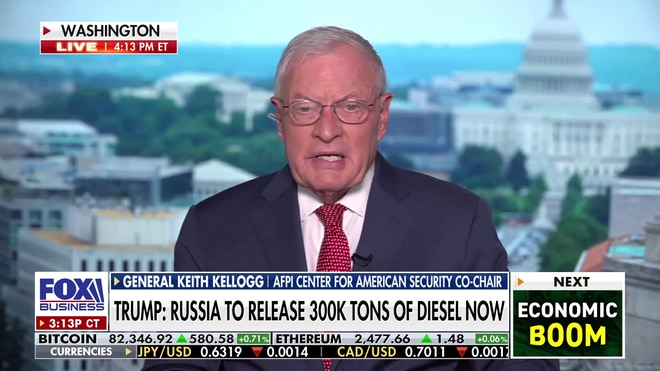 General Keith Kellogg analyzes Trump's diesel deal with Russia