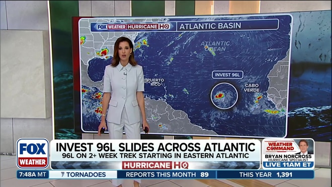 Melanie Black tracks waffling Invest 96L in the Atlantic