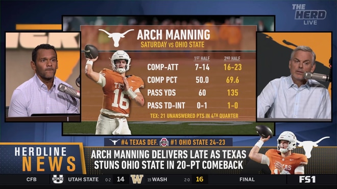 Arch Manning leads Texas to a thrilling comeback win over Ohio State