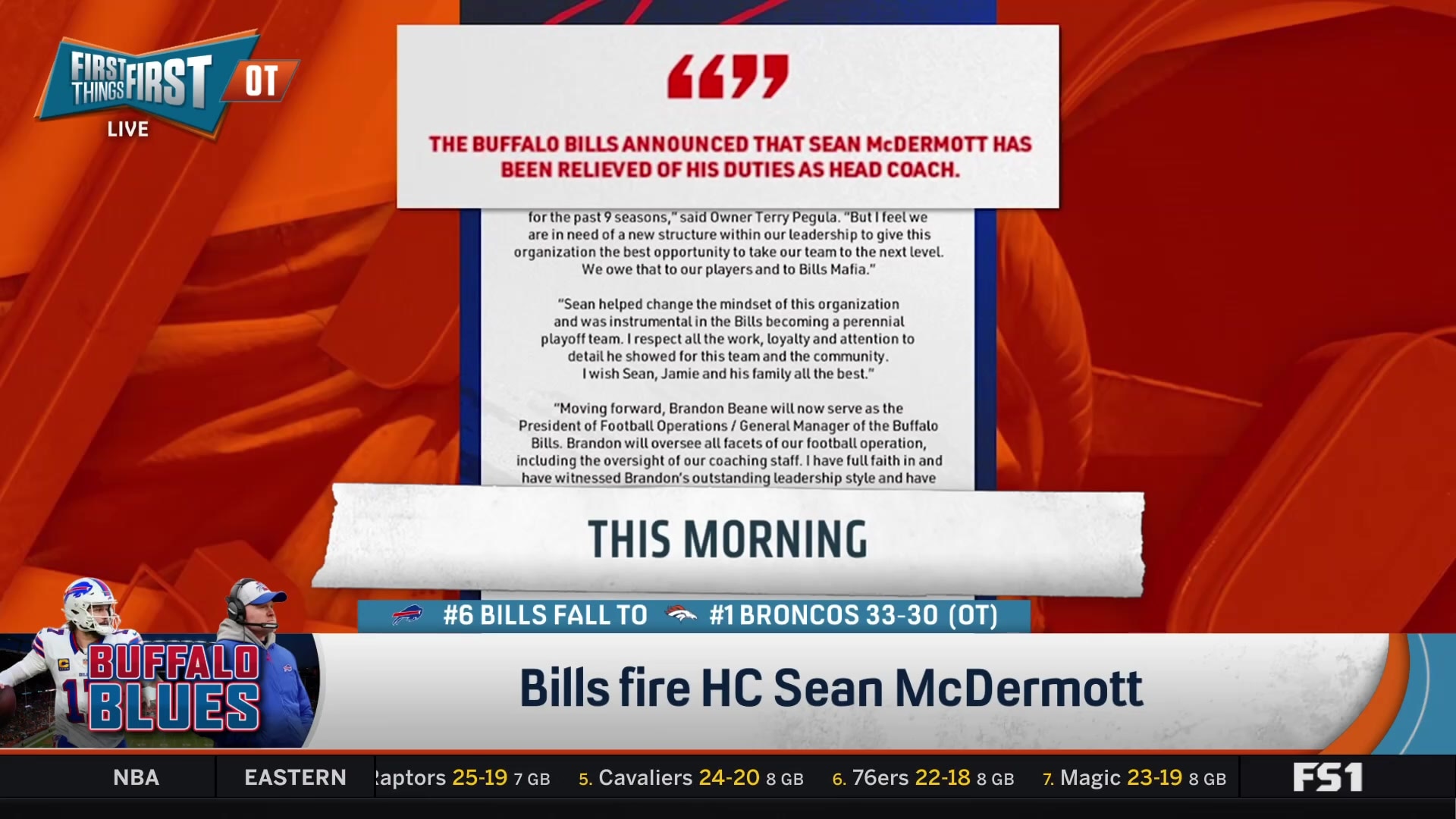 Bills fire HC Sean McDermott: Reaction and analysis of playoff underachievement