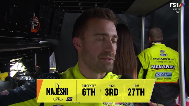 Ty Majeski breaks down his epic Stage 2 slide save at Kansas