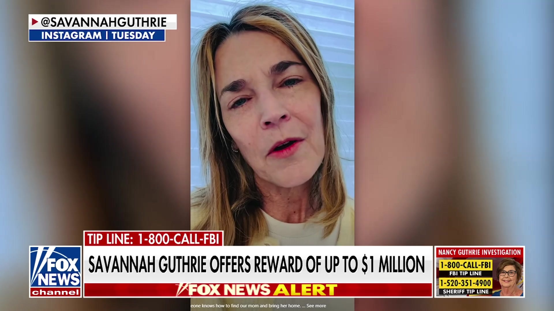 Savannah Guthrie's emotional appeal: "Please come forward, tell what you know"