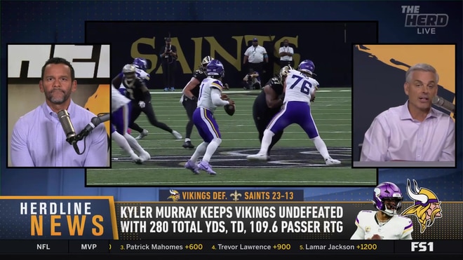 Colin Cowherd on Kyler Murray and the undefeated Minnesota Vikings