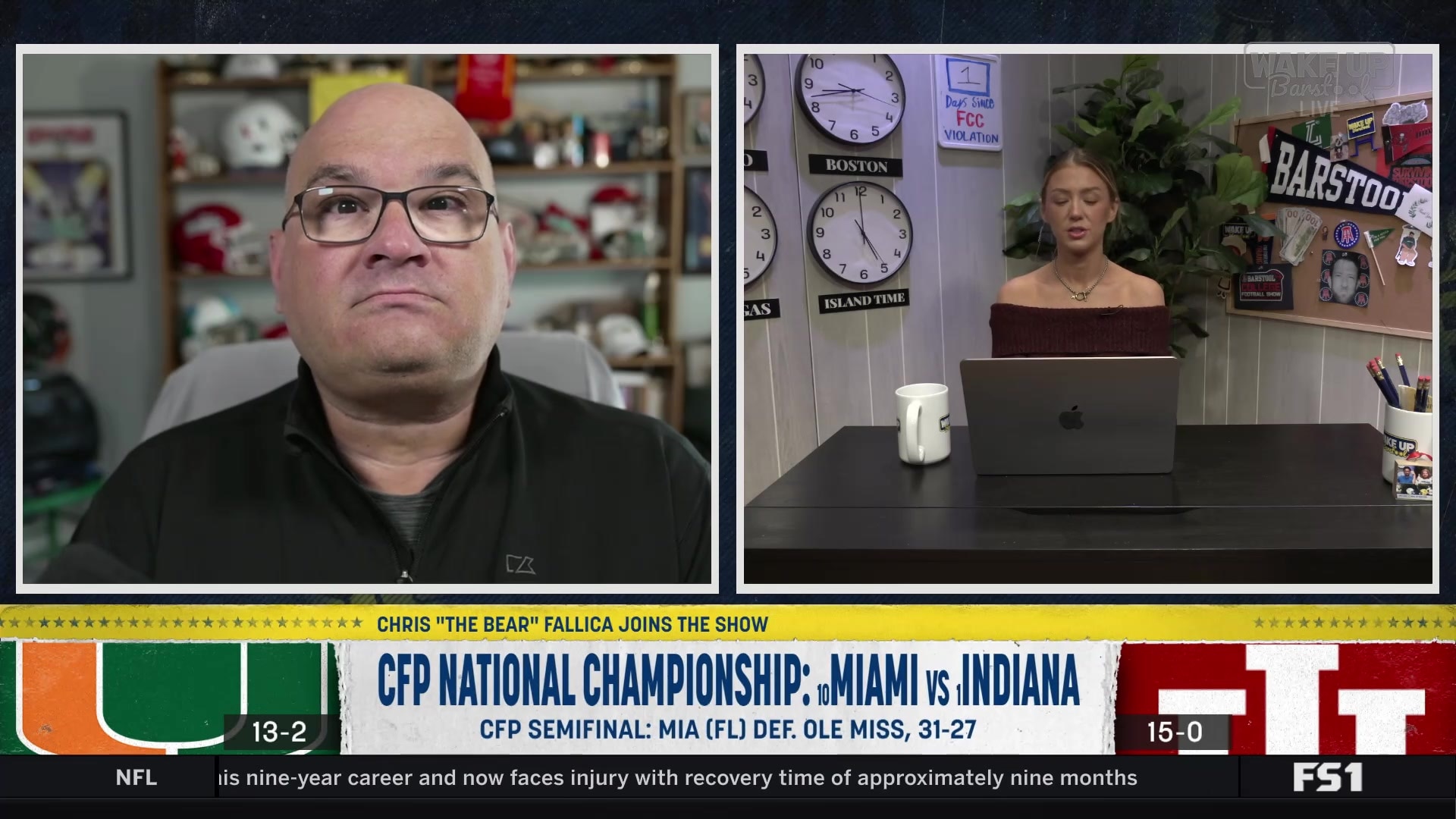 Chris Fallica on Carson Beck's confidence ahead of the National Championship