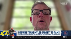 Rams GM Les Snead discusses fictional Myles Garrett trade timeline