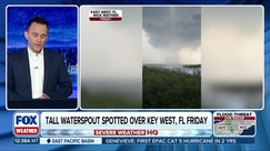 Impressive waterspout spotted over Key West