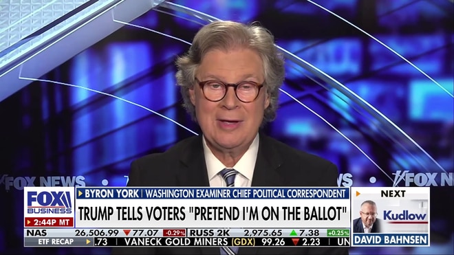 Donald Trump urges midterm voters to pretend he is on the ballot
