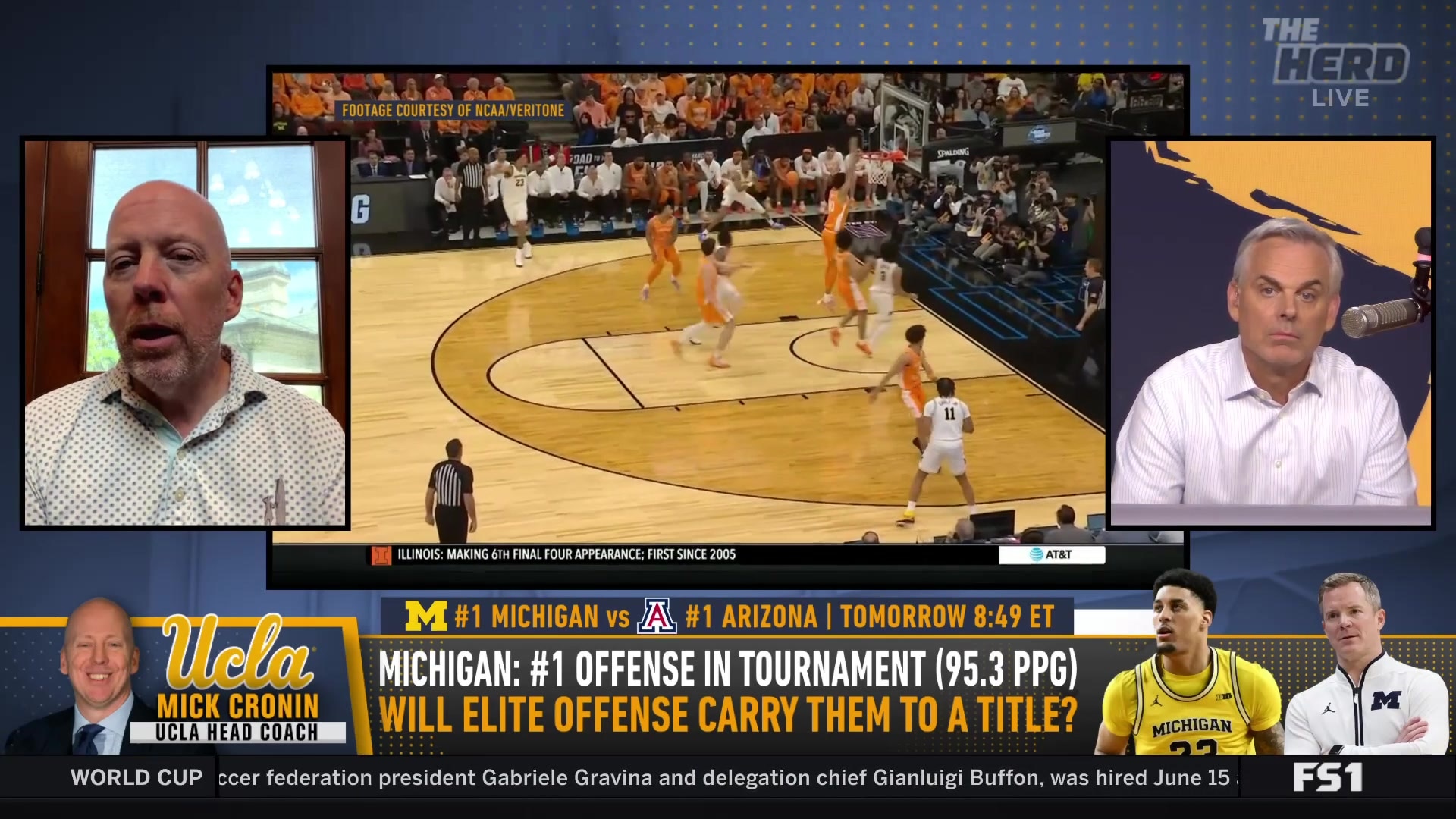 Mick Cronin praises Michigan's elite offense and discusses NIL's positive effect on college talent retention