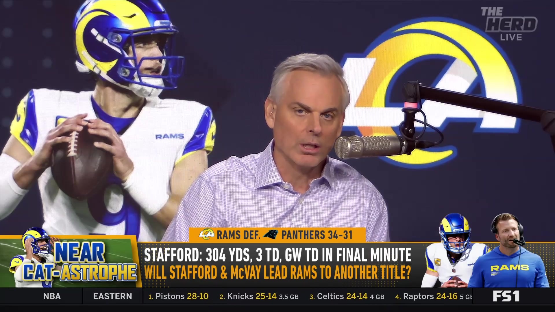 Colin Cowherd questions the true strength of Sean McVay's Los Angeles Rams