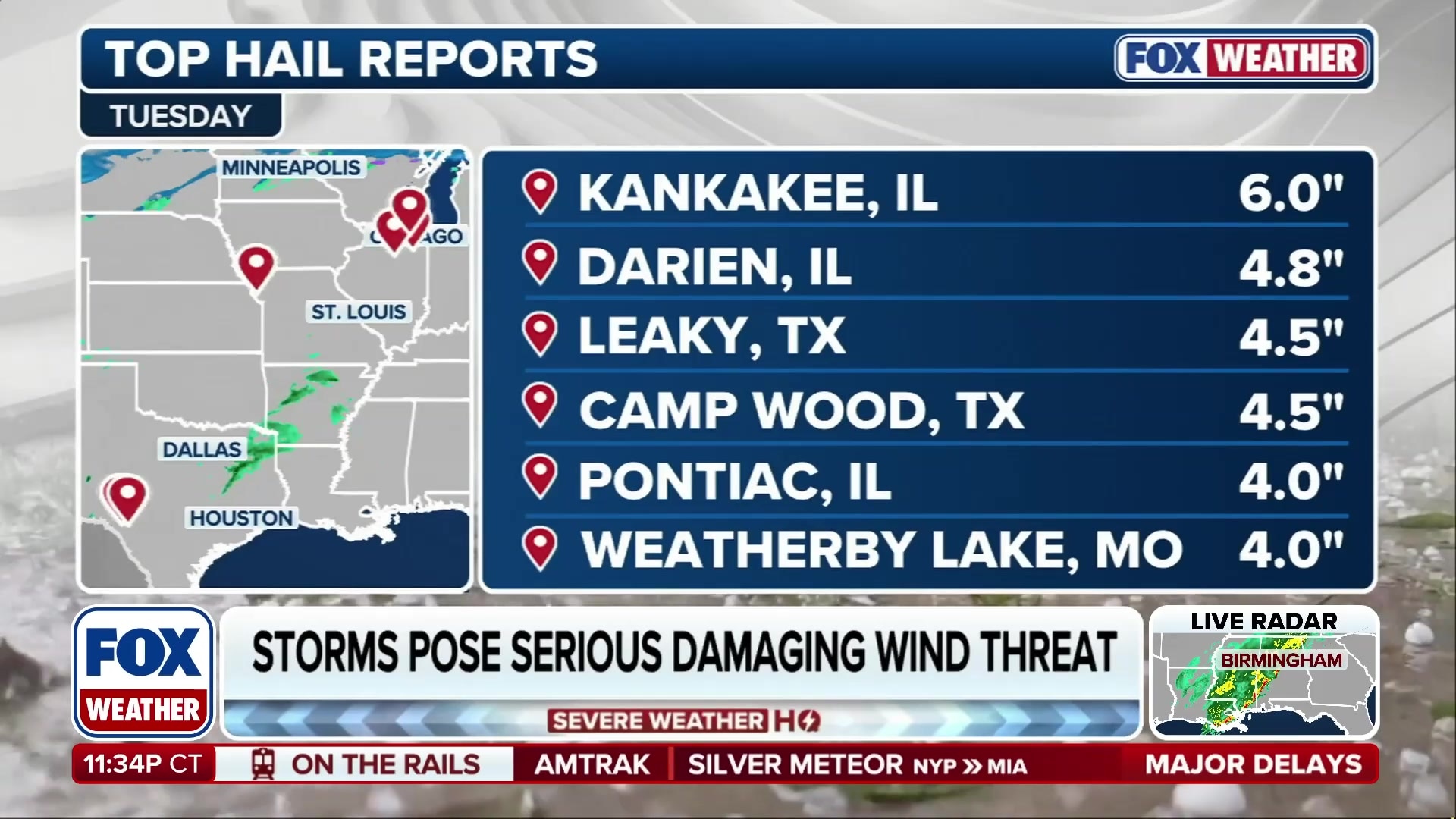 Illinois Shatters Hail Record with Massive 6-Inch Hailstone