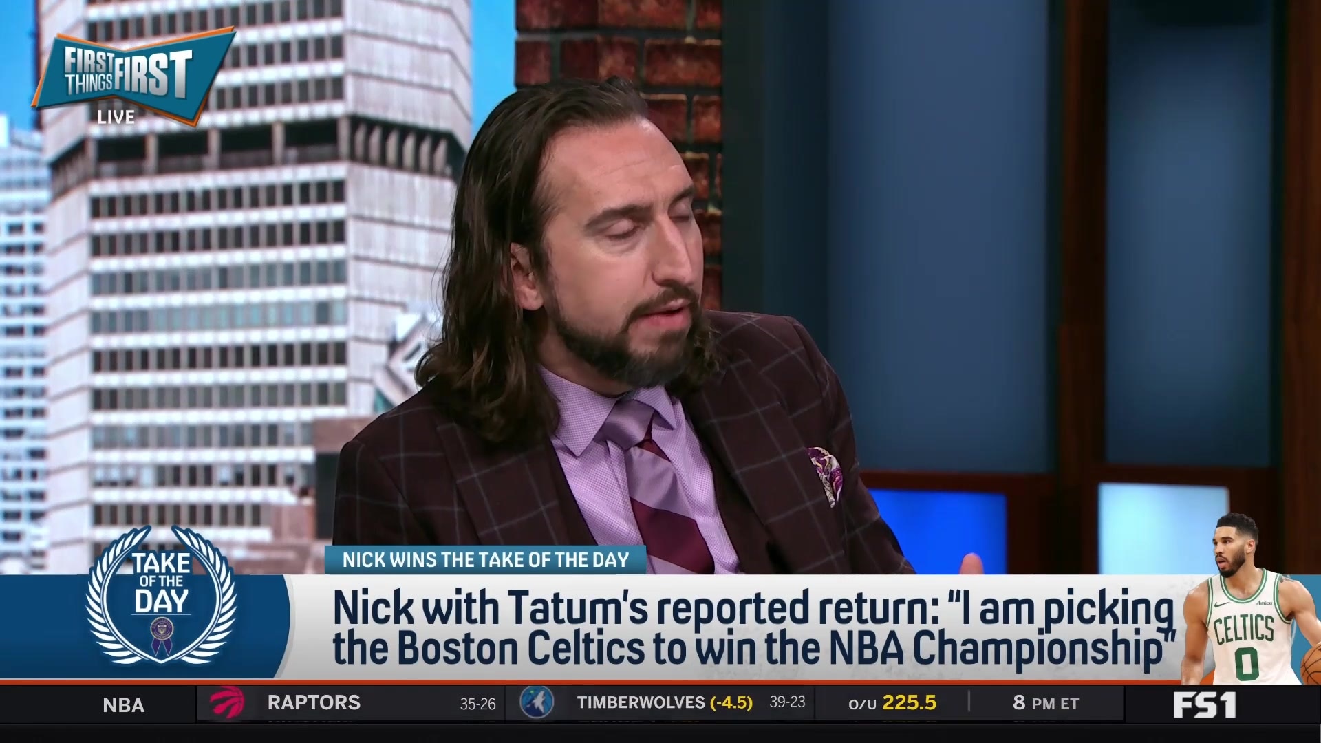Nick Wright predicts Boston Celtics will win NBA Championship amidst debate