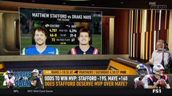 Colin Cowherd argues for Matthew Stafford as MVP over Drake Maye
