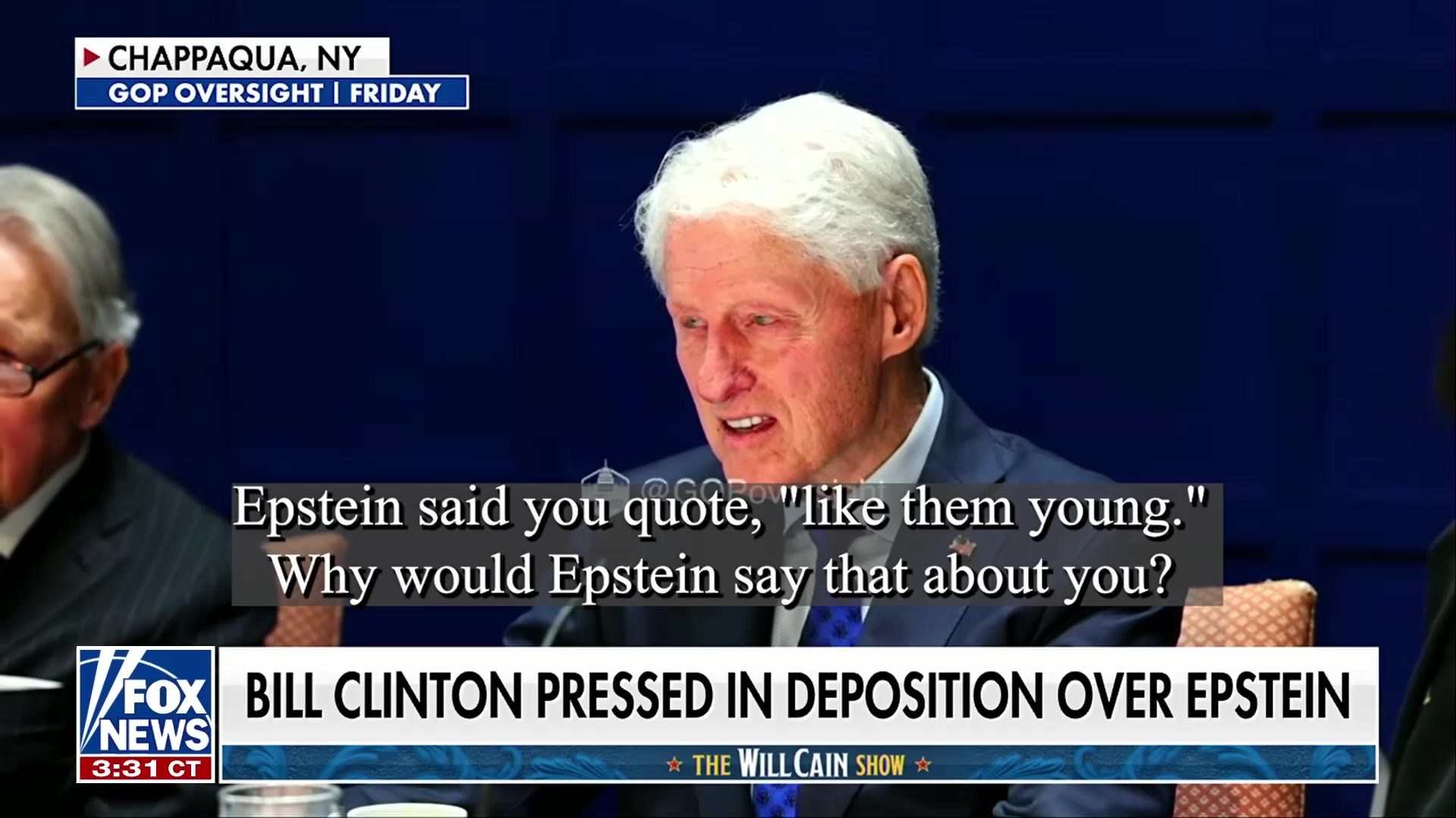 Bill Clinton denies 'like them young' comment from Epstein
