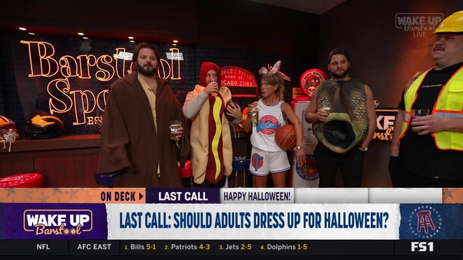 The Wake Up Barstool crew shows off their Halloween costumes