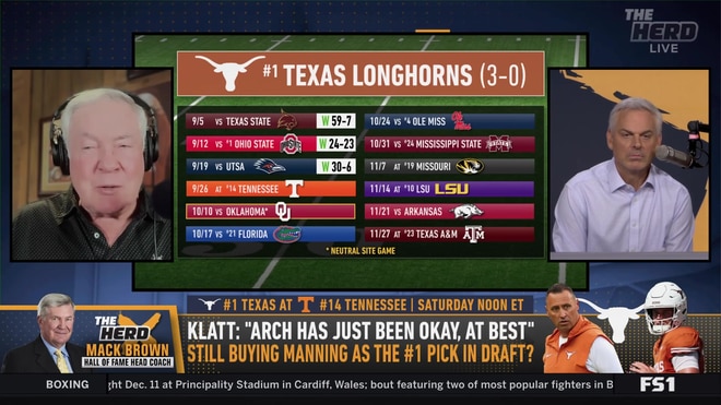 Mack Brown previews Arch Manning and Texas' road test at Tennessee