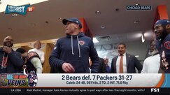 Chicago Bears celebrate epic comeback win over Packers