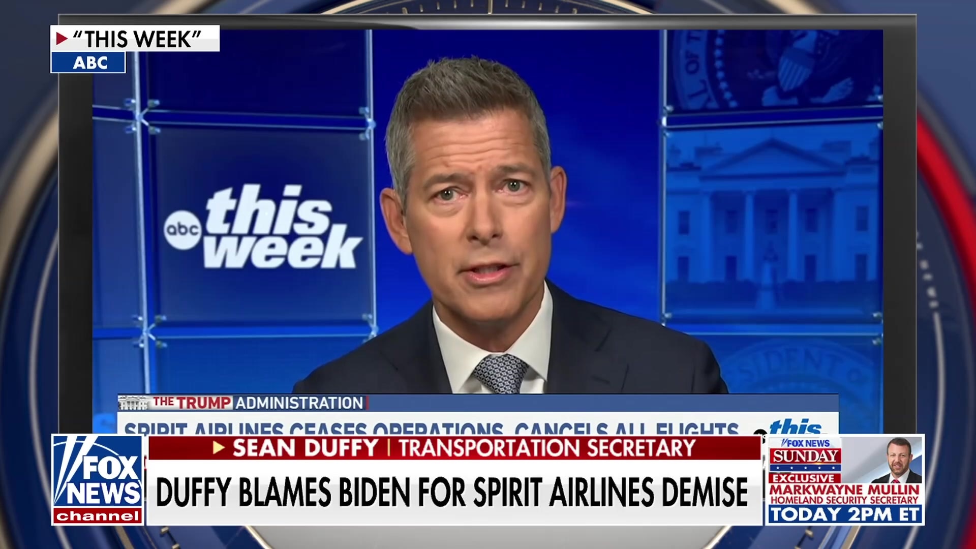 Duffy blames Biden admin for Spirit Airlines demise