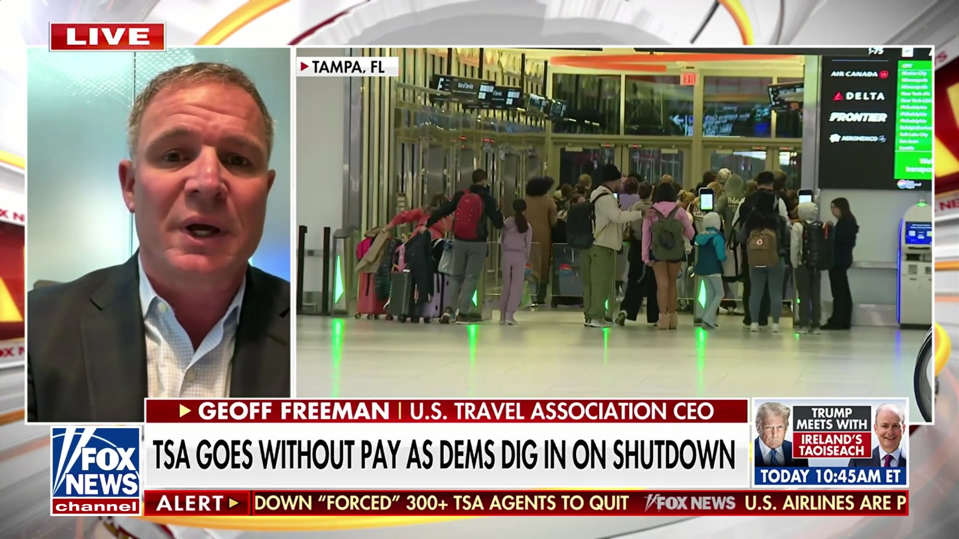 U.S. Travel Association CEO warns of long-term travel chaos from government shutdown