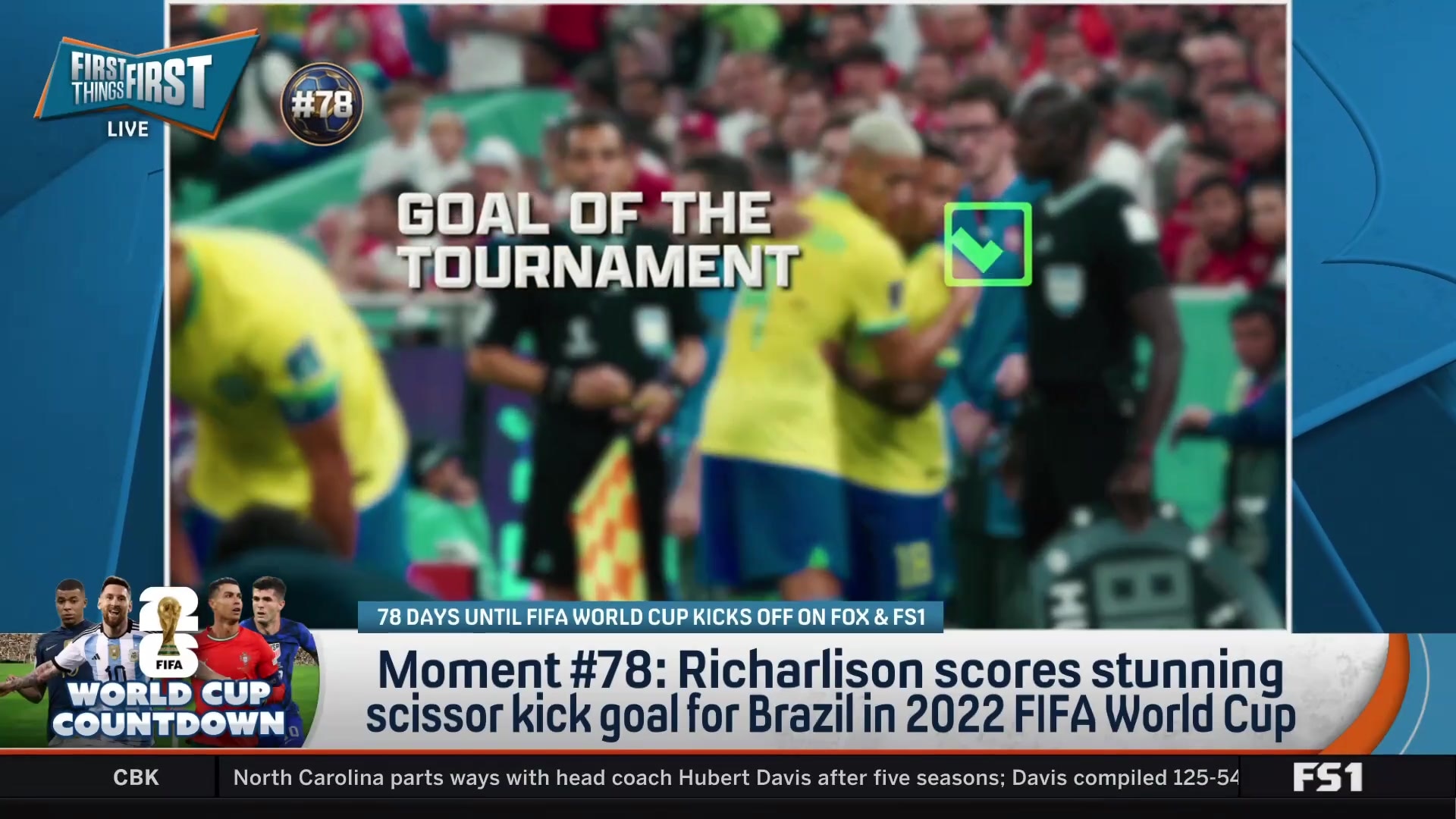 Richarlison scores stunning scissor kick goal for Brazil in 2022 FIFA World Cup