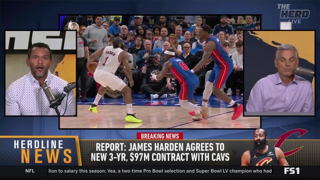 Colin Cowherd reacts to James Harden's new $97 million contract