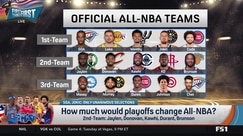 Should Jalen Brown's All-NBA standing be affected by playoff performance?