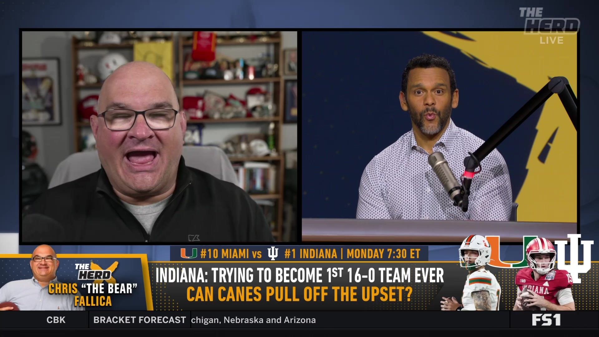 Chris Fallica predicts Miami Hurricanes upset over #1 Indiana