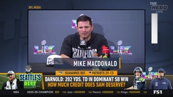 Seahawks coach Mike MacDonald praises Sam Darnold's leadership