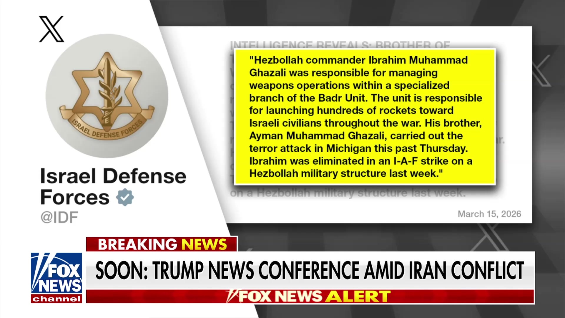 IDF reveals Michigan synagogue attacker was brother of Hezbollah commander, sparking US terror concerns