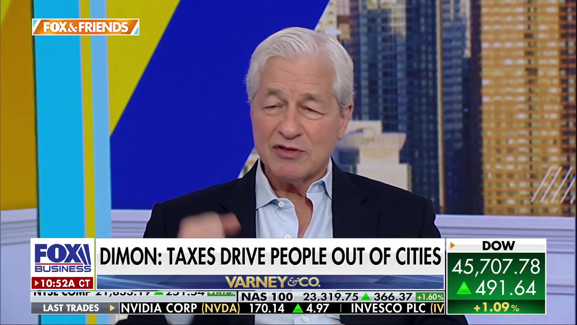 Jamie Dimon warns "tax the rich" policies drive people out of cities