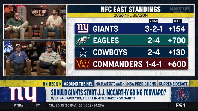 Should the New York Giants start rookie quarterback J.J. McCarthy?
