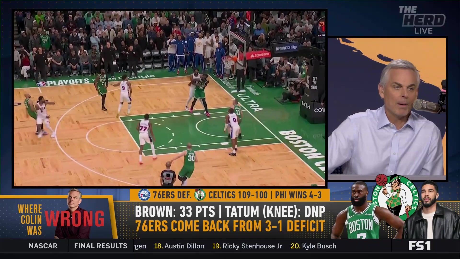 Colin Cowherd admits being wrong about Celtics' strategy