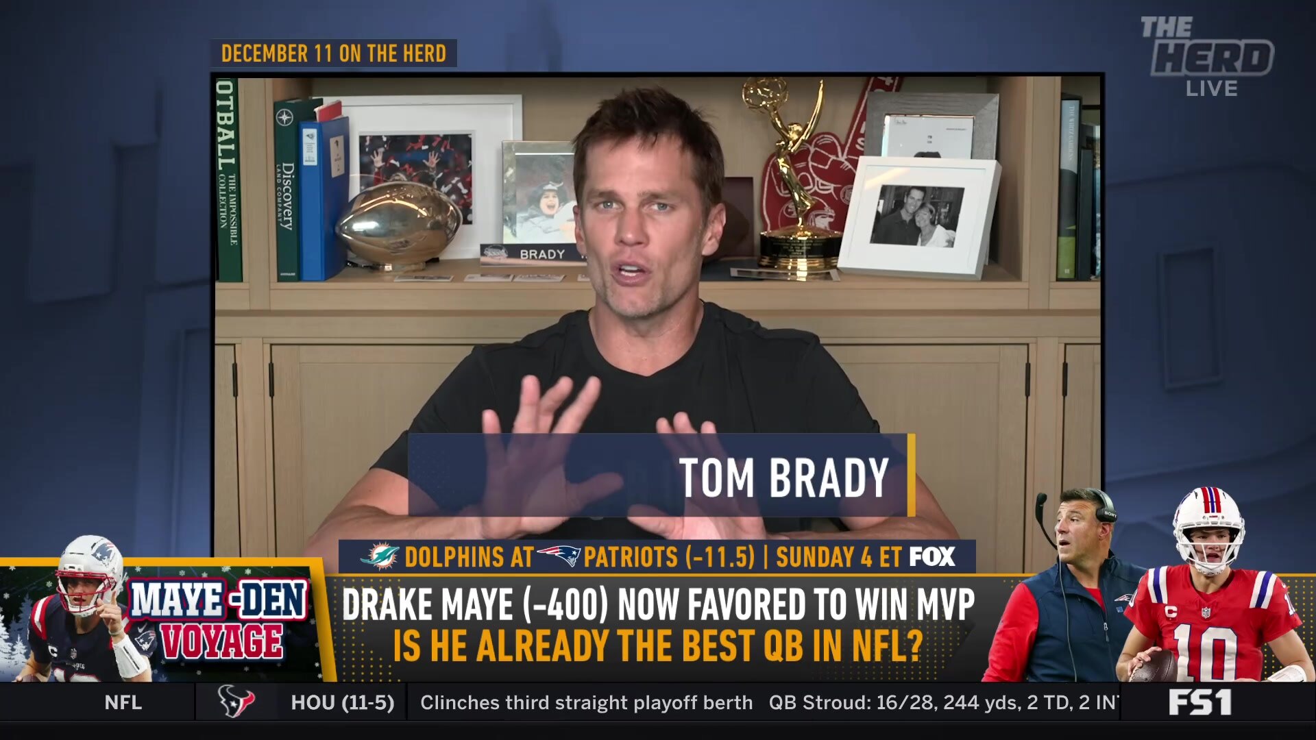 Tom Brady shares thoughts on Drake Maye's talent and the Patriots' system