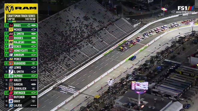 Green flag flies to restart Stage 2 at Martinsville