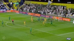 Al Ahli takes the lead with a goal from a corner kick