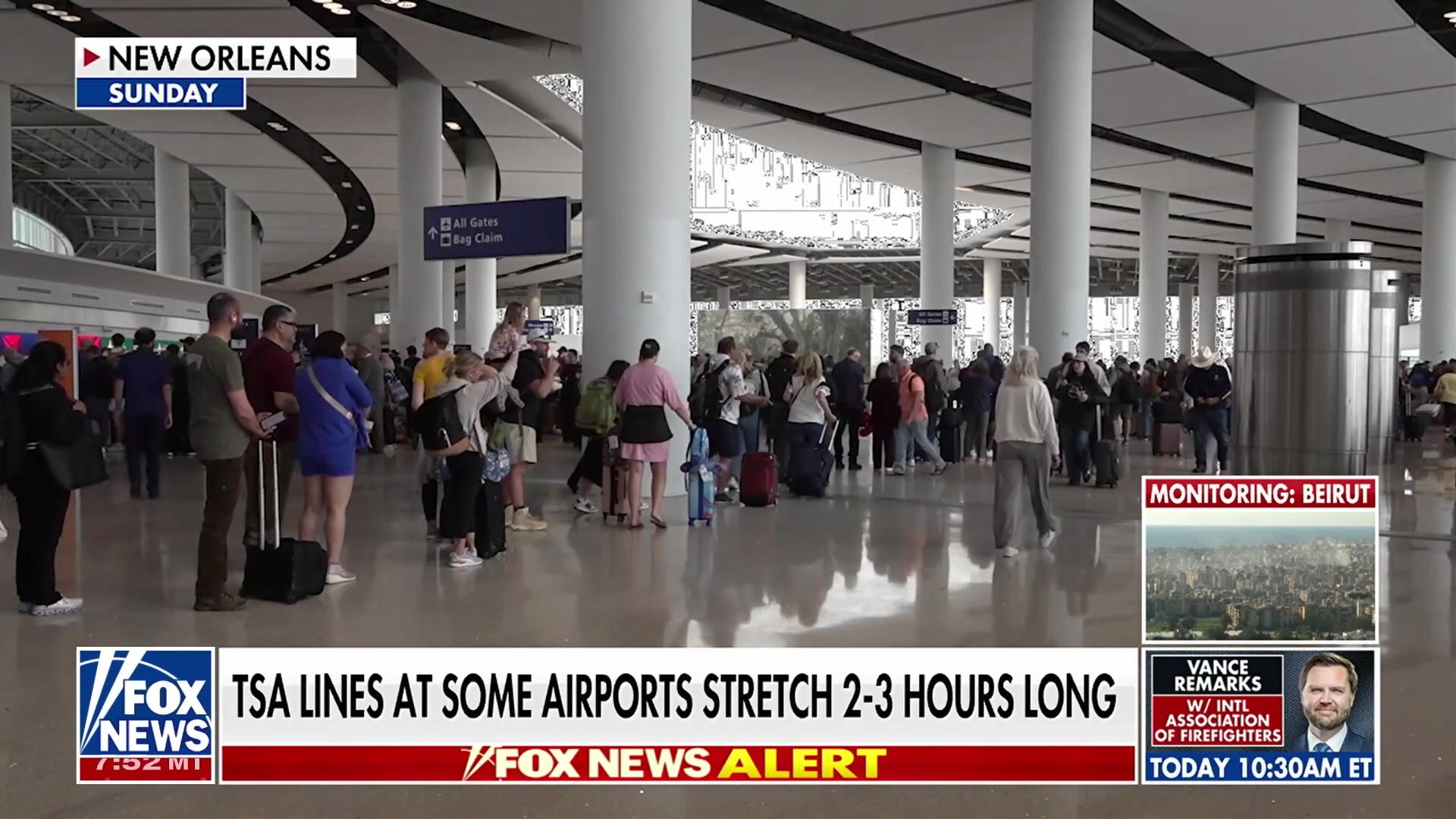 TSA lines stretch for hours at airports due to government shutdown