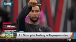 Analyzing CJ Stroud's unique pregame routine and wild NFL highlights