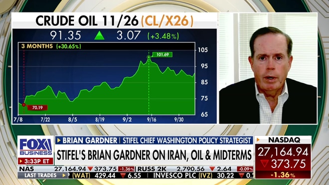 Brian Gardner warns a pre-midterm strike on Iran would hurt Republicans