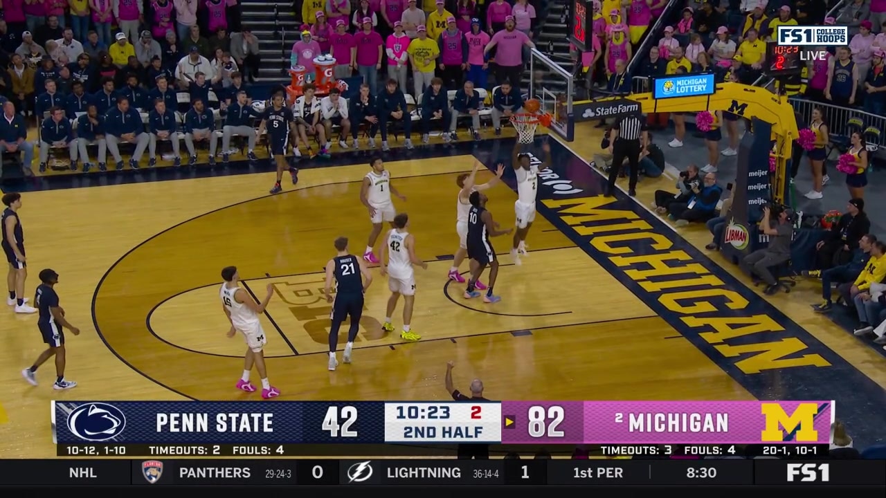 Josh Reed converts a tough layup and draws a foul for an and-one