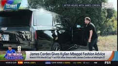 James Corden gives Kylian Mbappé fashion advice