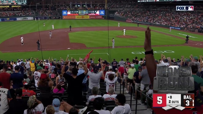 Nick Sogard hits a go-ahead two-run home run