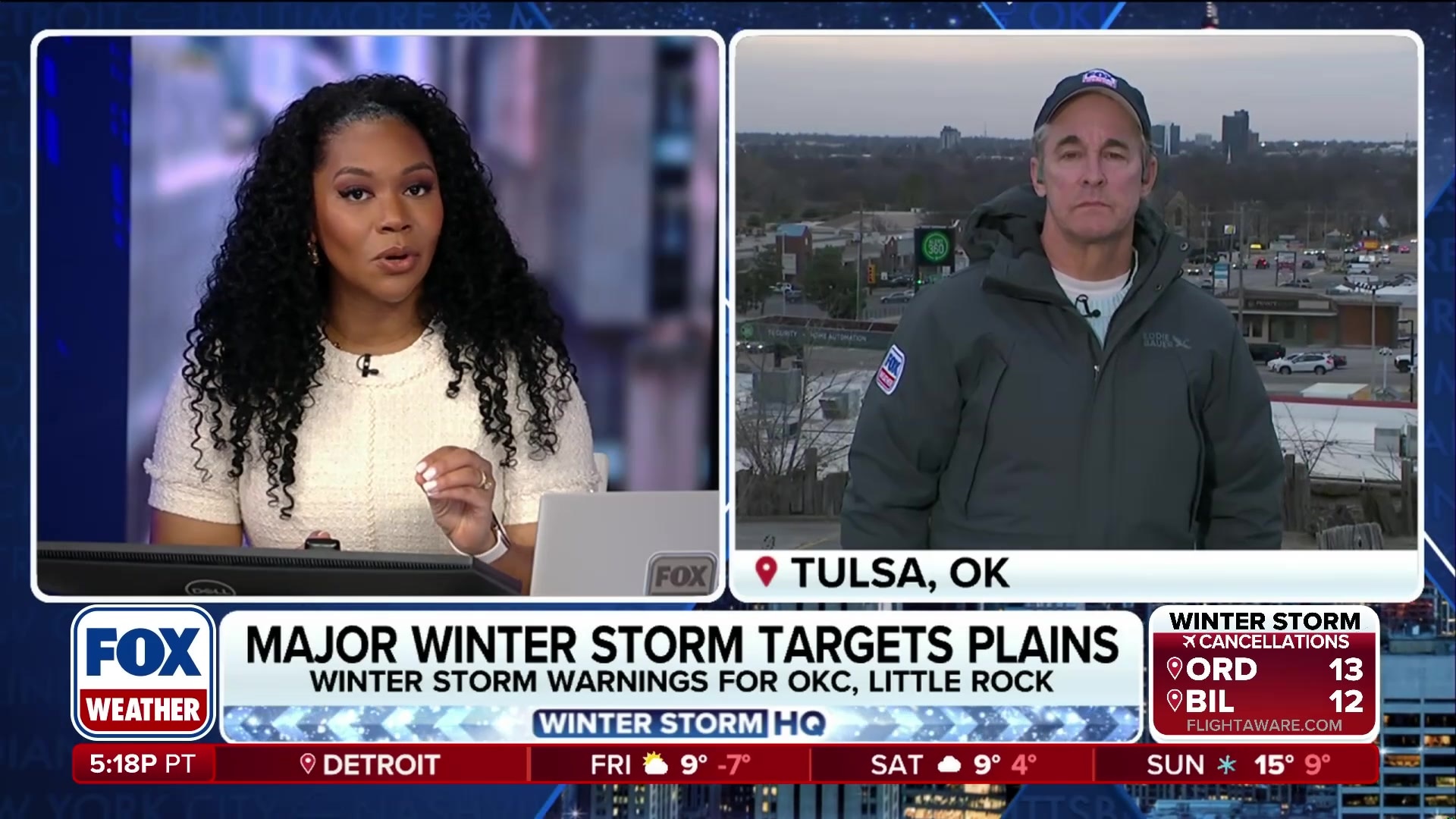 Mike Seidel discusses potential for record snow in Tulsa, Oklahoma